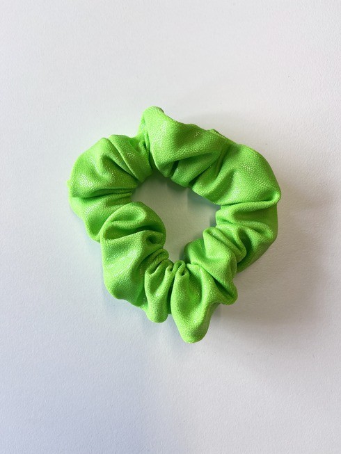 Neon green scrunchie
