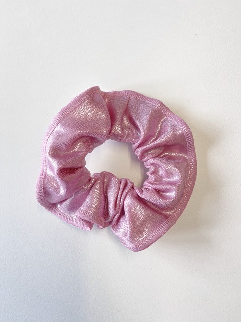 Pastel pink scrunchie